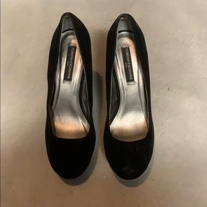 Black Velvet Heels